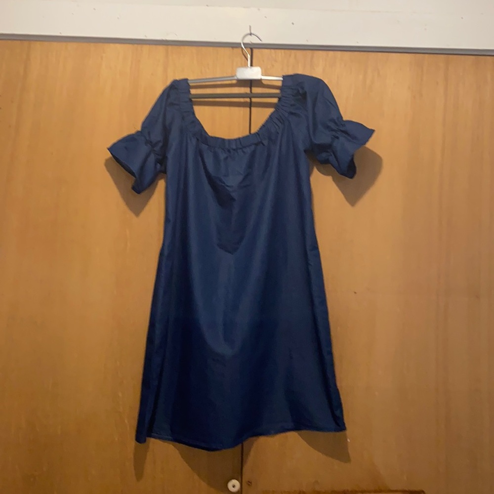 Denim plus size dress